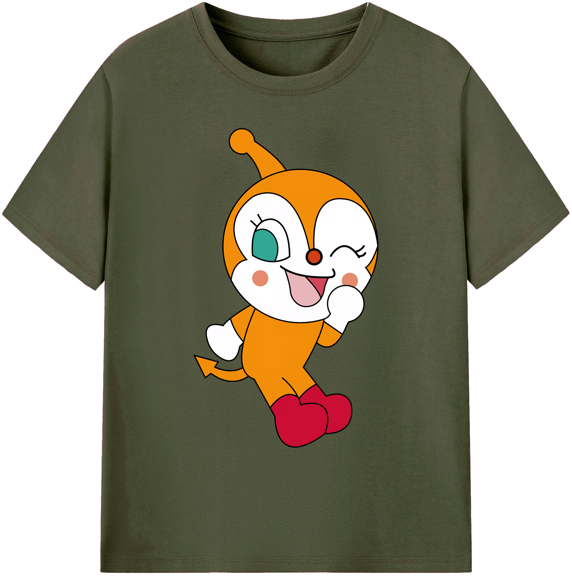 （画像用） アンパンマン Anpanman 綿100％ メンズ半袖Tシャツ｜肌触りやわらか＆通気性